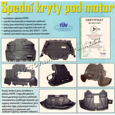 MERCEDES KRYT MOTORU SPODNÍ