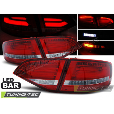 Audi A4 B8 2008-11 Avant zadné lampy red-white LED (LDAUA5)