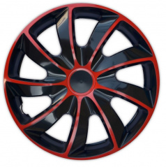 Kryty kolies Quad Bicolor Red 13-16" (po 1 ks)