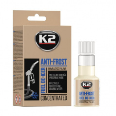 Zimná prísada do benzínu aj nafty K2 ANTI-FROST 50 ml