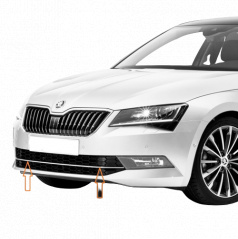 Nerez spodná lišta prednej masky Škoda Superb III 2015+ Omtec