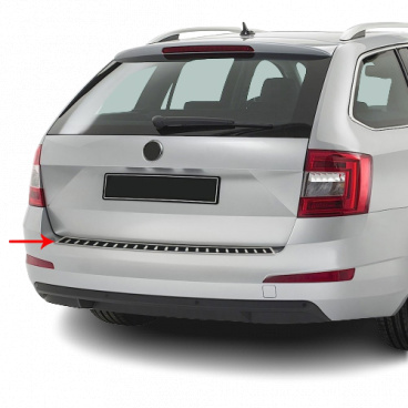 Nerez kryt zadného nárazníka v imitácii karbónu Omtec Škoda Octavia III 2013-19 kombi